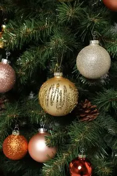 Елочный шар стеклянный с декором Holiday Classics