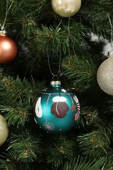 Елочный шар стеклянный в ассортименте COINCASA