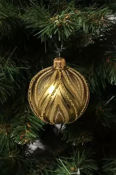 Елочный шар стеклянный в ассортименте COINCASA