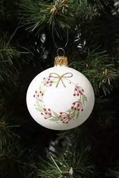 Елочный шар стеклянный в ассортименте COINCASA