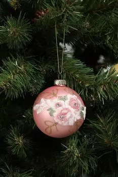 Елочный шар стеклянный в ассортименте GOODWILL