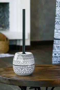 Ершик для туалета керамический с принтом Nomads Moroshka