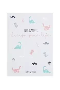 Ежедневник с принтом динозавры «Design your life» Kawaii Factory