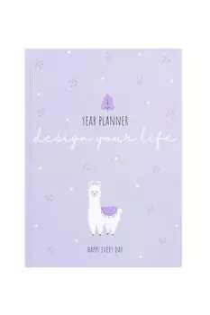 Ежедневник с принтом лама «Design your life» Kawaii Factory