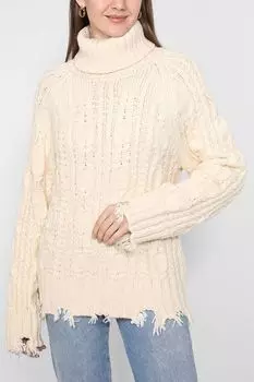 Фактурный свитер с рваными краями Silvian Heach