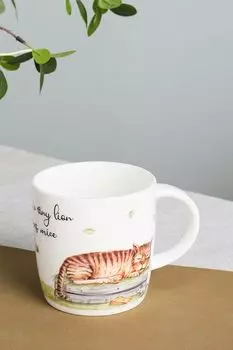 Фарфоровая кружка с принтом Animals 21maison