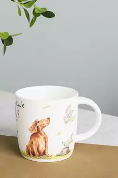 Фарфоровая кружка с принтом Animals 21maison