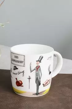 Фарфоровая кружка с принтом Hobbi 21maison