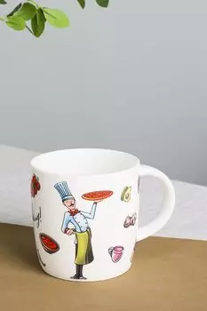 Фарфоровая кружка с принтом Hobbi 21maison