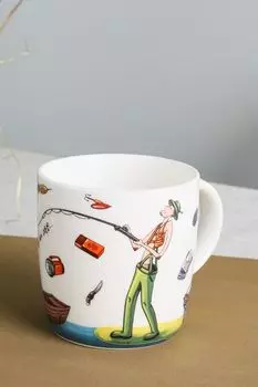 Фарфоровая кружка с принтом Hobbi 21maison