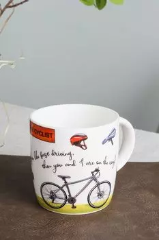 Фарфоровая кружка с принтом Hobbi 21maison