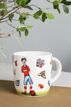 Фарфоровая кружка с принтом Hobbi 21maison