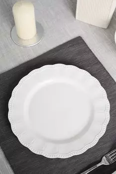 Фарфоровая обеденная тарелка Elite Easy Life