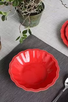 Фарфоровая суповая тарелка Elite Easy Life