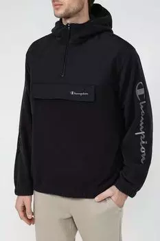 Флисовая толстовка на молнии с принтом Champion