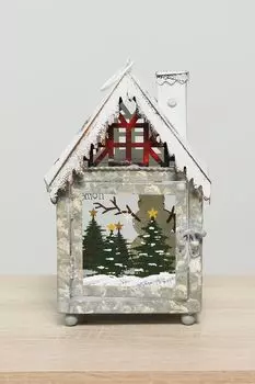 Фонарь-домик рождественский Милый дом Holiday Classics