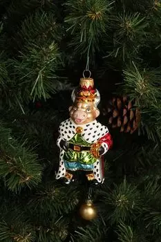 Формовая елочная игрушка Бык король Max Christmas