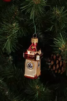 Формовая елочная игрушка Часовня Max Christmas
