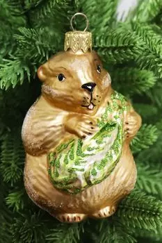 Формовая елочная игрушка Хомяк Max Christmas