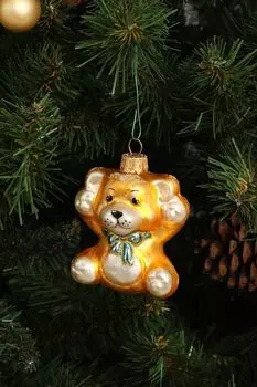 Формовая елочная игрушка Медвежонок Max Christmas