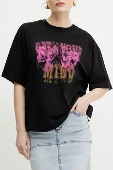 Футболка хлопковая с принтом BOSS