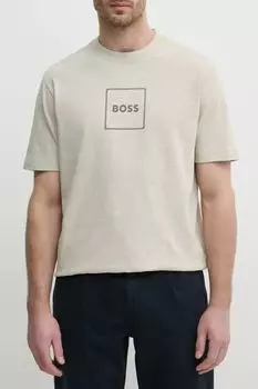 Футболка хлопковая с логотипом BOSS