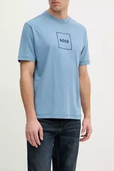 Футболка хлопковая с логотипом BOSS
