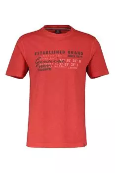 Футболка хлопковая с принтом LERROS