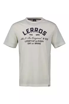Футболка хлопковая с принтом LERROS