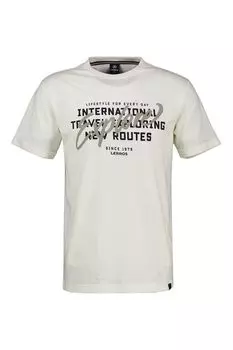 Футболка хлопковая с принтом LERROS