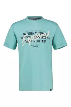 Футболка хлопковая с принтом LERROS