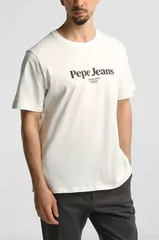 Футболка хлопковая с логотипом PEPE JEANS