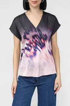 Футболка c V-вырезом и принтом Taifun