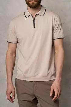 Поло с воротником на молнии DTMD