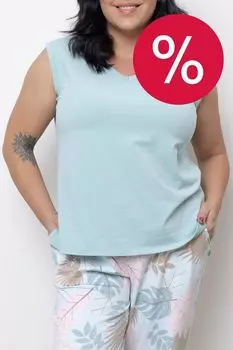 Футболка хлопковая без рукавов Almando Melado