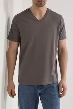 Футболка хлопковая c V-вырезом OVS