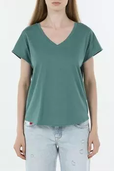 Футболка хлопковая c V-вырезом OVS