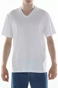 Футболка хлопковая c V-вырезом OVS