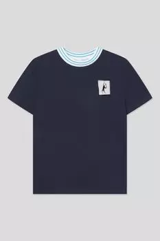 Футболка хлопковая фактурная с вышивкой Choupette