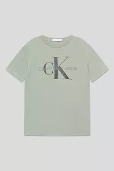 Футболка хлопковая логотипом Calvin Klein Jeans