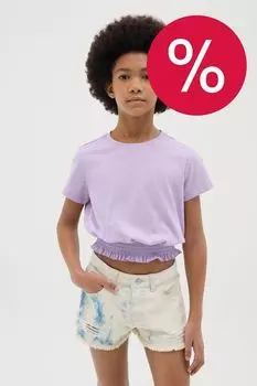 Футболка хлопковая на эластичном поясе OVS