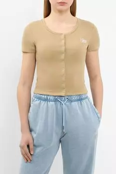 Футболка хлопковая на кнопках Guess Jeans