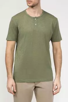 Футболка хлопковая на пуговицах Marc O'Polo