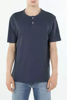 Футболка хлопковая на пуговицах Marc O'Polo