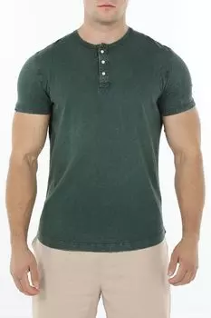 Футболка хлопковая на пуговицах Superdry