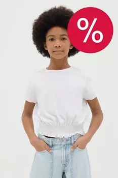 Футболка хлопковая с эластичным поясом OVS