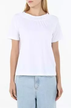 Футболка хлопковая с эластичным воротником OVS