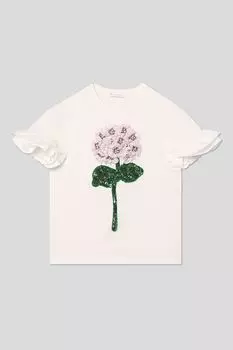 Футболка хлопковая с аппликацией Choupette