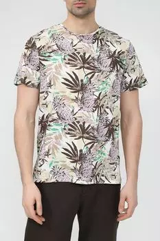 Футболка хлопковая с цветочным принтом Blend