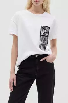 Футболка хлопковая с декором OVS